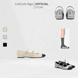 Giày PEDRO Cap-Toe Ballerina Flats - PW1-66220044 chính hãng đủ bill
