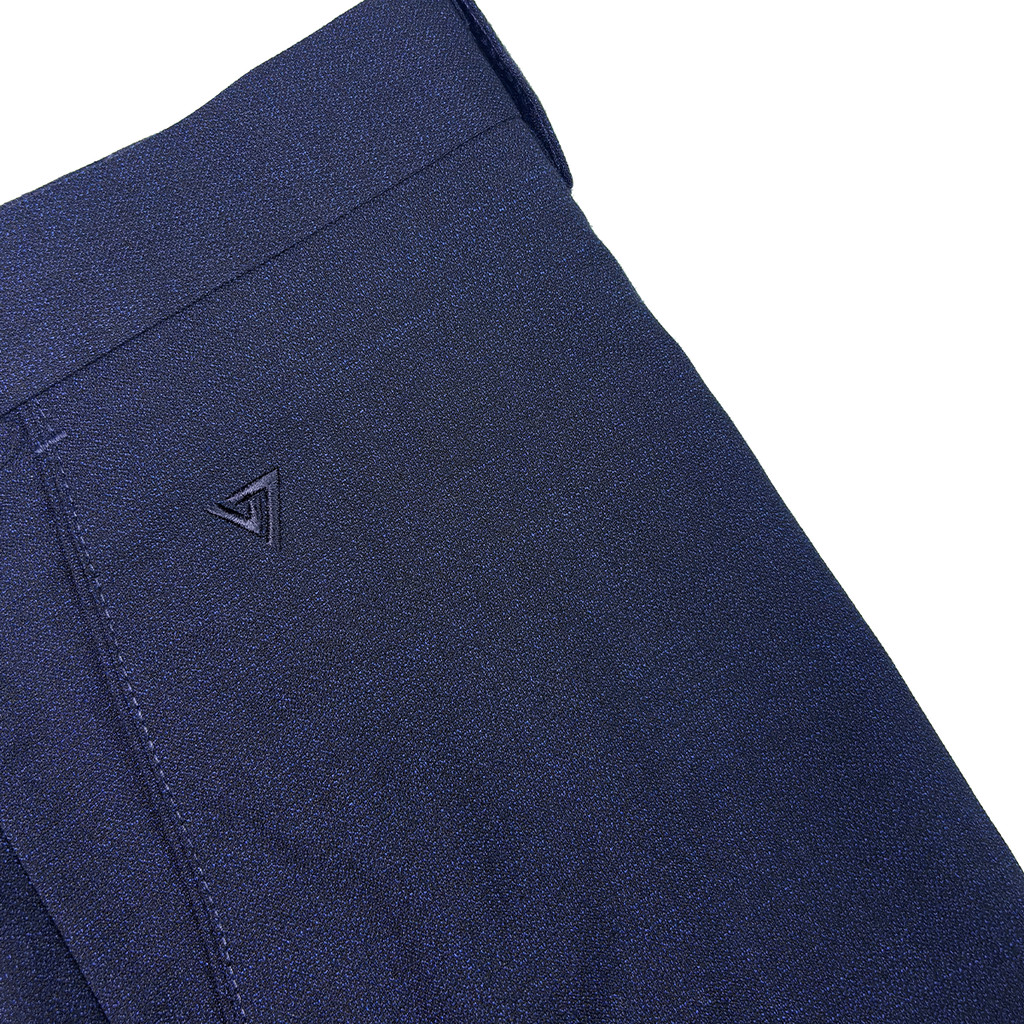 VIETTIEN SALE - Quần Tây Việt Tiến, Màu Xanh Navy, Họa Tiết Trơn, Form Regular Fit Không Ly