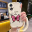 Ốp Lưng OPPO A60 4G Case Bướm màu Với Lanyard
