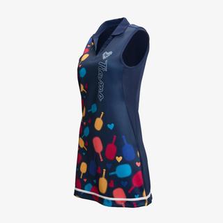 Vày Liền Thể Thao Nữ Kamito, Váy Thể Thao Polo Pickleball Kamito Heart, Kamito Heart, đồ đánh pickleball cho nữ