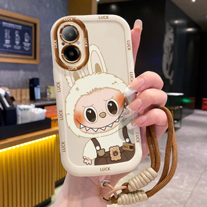 Ốp Lưng Realme C67 12 Lite Case Thỏ đáng yêu Với Lanyard
