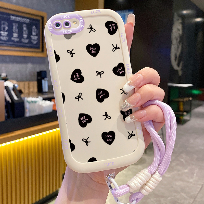 Ốp Lưng Realme C2 C2s OPPO A1K Case Dễ thương Với Lanyard