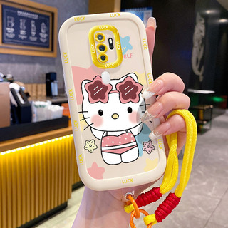 Ốp Lưng OPPO A5 2020 A9 2020 Case Mèo Dễ thương Với Lanyard