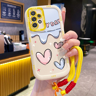 Ốp Lưng Samsung A52 4G A52 5G A52s 5G A13 5G A04s A23 5G M23 F23 A32 4G A33 5G A53 5G Case Hoạt hình Với Lanyard