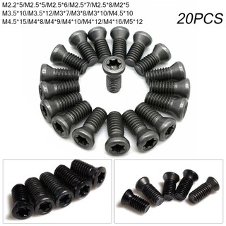 [FUXIN] 20X M2 M2.5 Cho M3 Cho M3.5 M5 Vít Torx Để Thay Thế Lưỡi Dao cacbua Dụng Cụ Tiện CNC