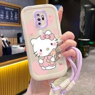 Ốp Lưng OPPO A5 2020 A9 2020 Case Mèo Dễ thương Với Lanyard