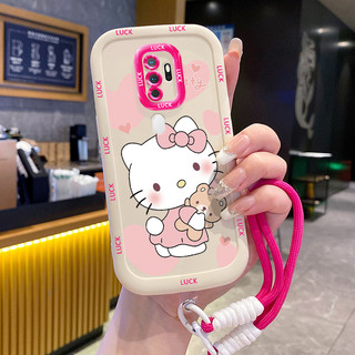 Ốp Lưng OPPO A5 2020 A9 2020 Case Mèo Dễ thương Với Lanyard