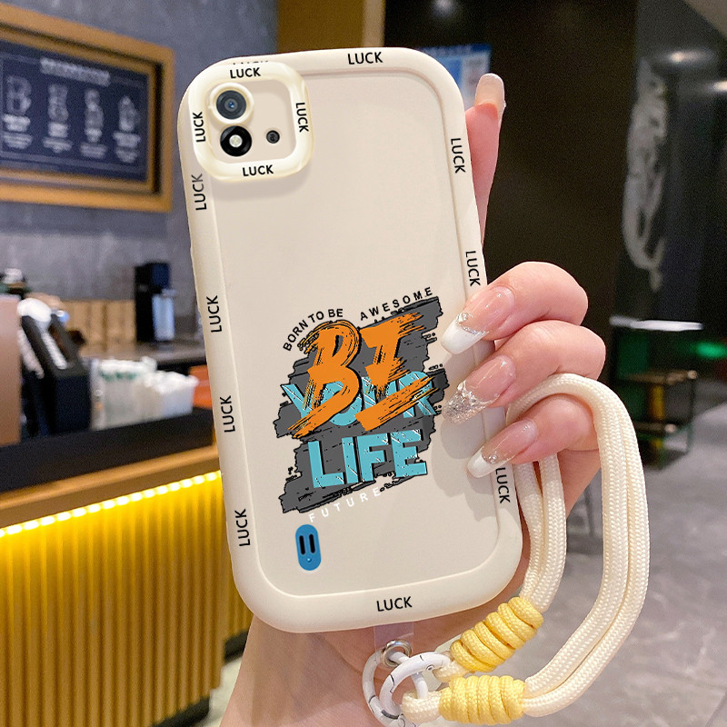 Ốp Lưng Realme C20 C20A C11 2020 C11 2021 Case Chống trầy Với Lanyard