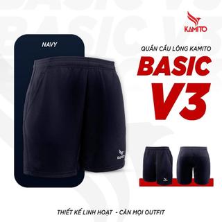 Quần Cầu Lông Kamito Basic V3, Quần Thể Thao Kamito Nam Nữ, Quần Short Thể Thao Kamito