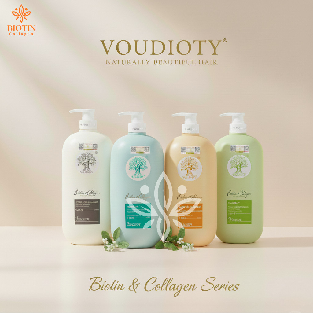 Lẻ Dầu Gội Biotin Collagen Voudioty 500ML/1000ML Ngăn Ngừa Rụng Tóc, Giảm Gàu, Kiềm Dầu, Phục Hồi Tóc (Mẫu Mới 2024)