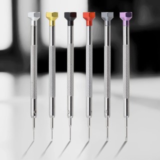 [FUXIN] 6 chiếc Đồng hồ tuốc nơ vít có rãnh màu Công cụ sửa chữa kính Đầu lục giác