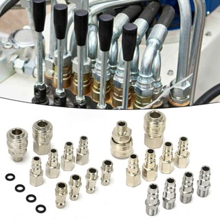 [FUXIN] 10 Bộ kết nối máy nén khí 1 / 4 Đầu nối ống khí khớp nối nhanh