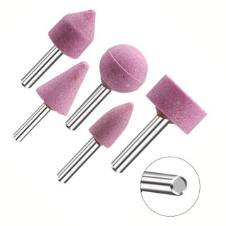[FUXIN] Bộ 5 Đầu Mài Đánh Bóng Đá Mài 6 Mm Bánh Xe Mũi Khoan Điện
