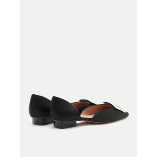 Giày Cao Gót Nữ Pazzion Beatrice Silver Square Buckle Heels