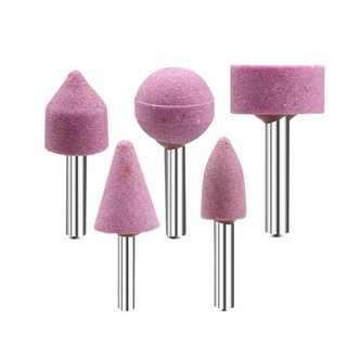 [FUXIN] Bộ 5 Đầu Mài Đánh Bóng Đá Mài 6 Mm Bánh Xe Mũi Khoan Điện