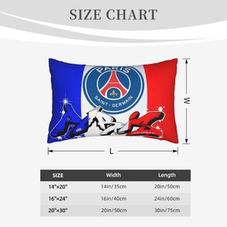 Vỏ gối sang trọng hai mặt Paris Saint-Germain F.C, miếng bảo vệ gối sang trọng siêu mềm, nhiều kích cỡ, ghế sofa, giường, có khóa kéo, vỏ bảo vệ gối 。