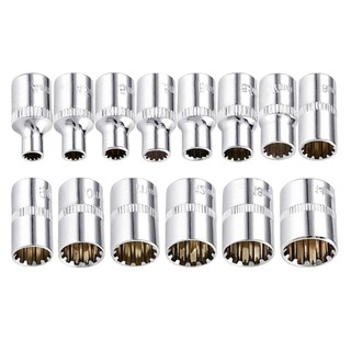 [FUXIN] Đầu ổ cắm ngắn gương 12 điểm 1 / 4 cho bộ chuyển đổi cờ lê Ratchet Torx Bit