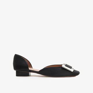 Giày Cao Gót Nữ Pazzion Beatrice Silver Square Buckle Heels
