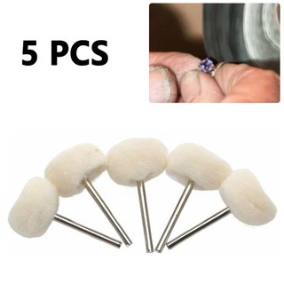 [FUXIN] 5 Chiếc Bàn Chải Đánh Bóng Len 2,35 Mm Hoàn Thiện Bóng Bánh Xe Đánh Bóng Đầu Mài
