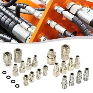 [FUXIN] 10 Bộ kết nối máy nén khí 1 / 4 Đầu nối ống khí khớp nối nhanh