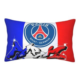 Vỏ gối sang trọng hai mặt Paris Saint-Germain F.C, miếng bảo vệ gối sang trọng siêu mềm, nhiều kích cỡ, ghế sofa, giường, có khóa kéo, vỏ bảo vệ gối 。