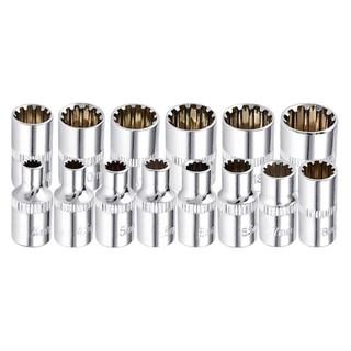 [FUXIN] Đầu ổ cắm ngắn gương 12 điểm 1 / 4 cho bộ chuyển đổi cờ lê Ratchet Torx Bit