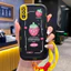 Ốp Lưng Samsung A50 A50s A30s Case Dâu tây nhỏ Với Lanyard
