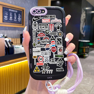 Ốp Lưng OPPO A5 A3s A12E Realme C1 Case Tính cách Với Lanyard