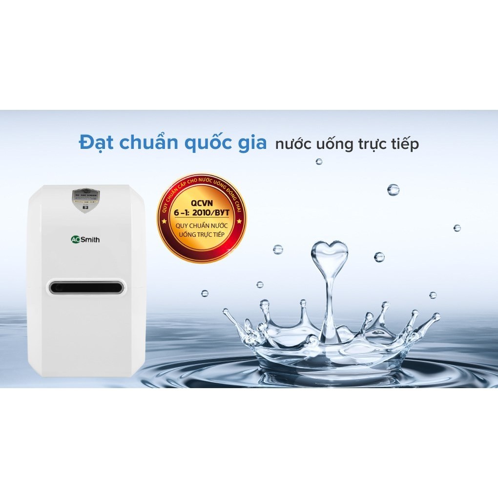 Máy Lọc Nước RO A. O. Smith (aosmith) E3 – Bổ Sung Khoáng Min-Tech