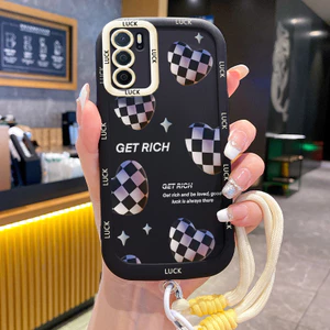 Ốp Lưng OPPO A16 A16s A54s Case Mẫu tình yêu Với Lanyard