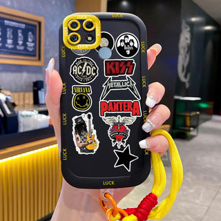 Ốp Lưng Realme C12 C15 C25 C25s C21Y C25Y Narzo 20 Narzo 30A Narzo 50A Case Tính cách Với Lanyard