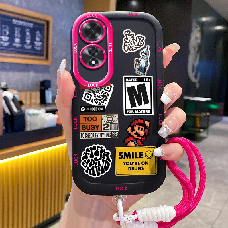 Ốp Lưng OPPO A60 4G Case Mẫu Cá nhân Với Lanyard