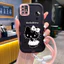Ốp Lưng Samsung A51 M40s Case Mèo đáng yêu Với Lanyard