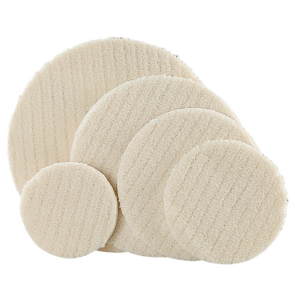 [Smellshi] Đánh bóng 75-180mm cho miếng đệm Bánh xe nỉ đánh bóng len để sửa chữa sơn thủy tinh Scratche