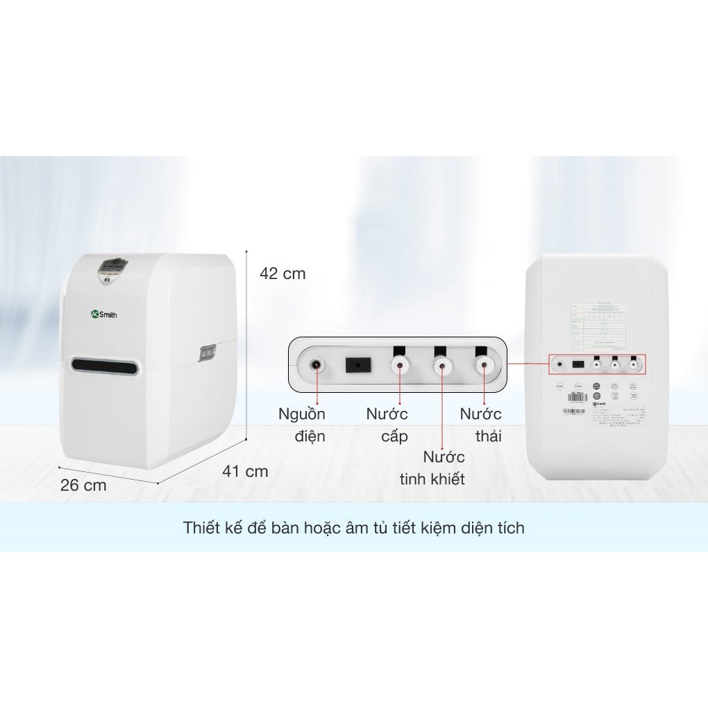 Máy Lọc Nước RO A. O. Smith (aosmith) E3 – Bổ Sung Khoáng Min-Tech