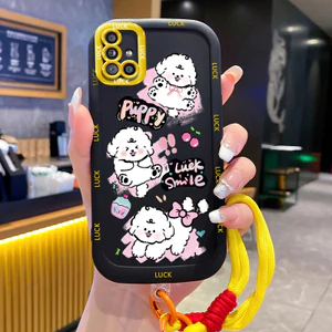 Ốp Lưng Samsung A51 M40s Case Chó Hoạt hình Với Lanyard
