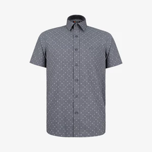 Áo sơ mi nam KHATOCO ngắn tay form Tailor Fit lai ngang mã A1MN498T2-CNIN763-2704-N