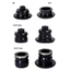 Hub Xe Đạp QR Phát Hành Nhanh Thru Trục Adapter Nắp Cuối 9-15 / 10-12