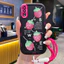 Ốp Lưng Samsung A50 A50s A30s Case Dâu tây nhỏ Với Lanyard