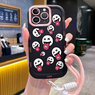 Ốp Lưng iPhone 11 11 Pro 11 Pro Max 12 12 Pro 12 Pro Max 13 13 Pro 13 Pro Max Case Hoạt hình Với Lanyard