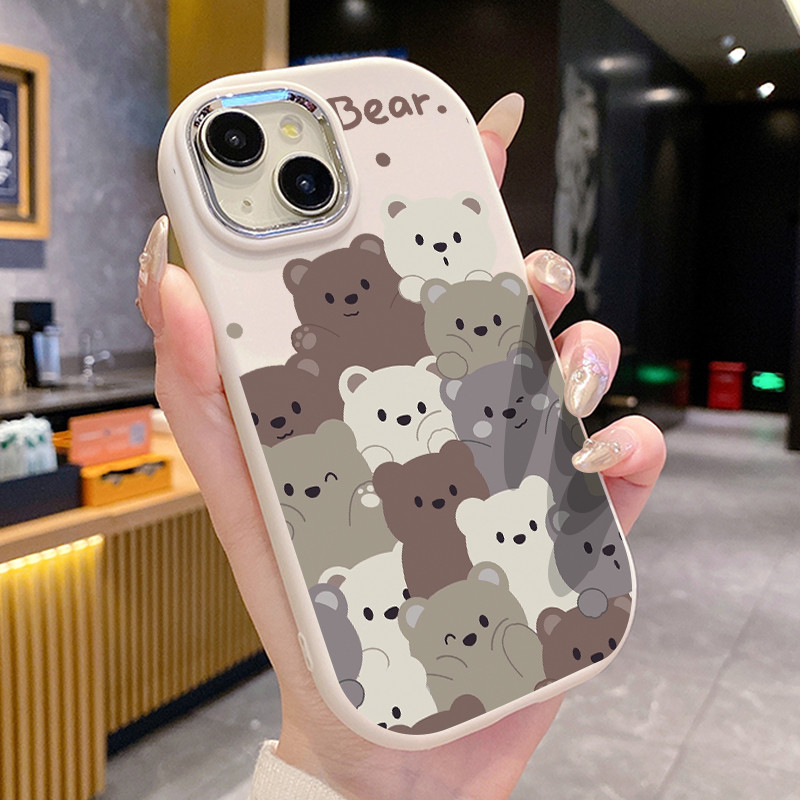 Ốp Lưng Áp dụng cho Xiaomi Redmi Note 13 4G Note 13 5G Note 13 Pro Case Gấu Nhỏ Dễ thương