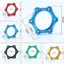 44mm Xe Đạp Xe Đạp Xoay Vít Chủ Đề Hub Mặt bích Adapter Đĩa Phanh Đế Cánh quạt