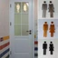 1 Cặp Nhãn dán biển hiệu cửa WC tự dính Acrylic Nam & Nữ