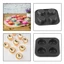 Khay nướng bánh Muffin bằng silicon 4 cốc Khuôn làm bánh chống dính