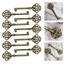 10 PC Phong Cách Vintage Mở Skeleton Lỗ Chìa Khóa Đầu Nội Thất Tủ Cổ