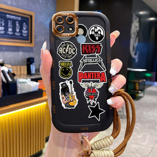 Ốp Lưng Realme C12 C15 C25 C25s C21Y C25Y Narzo 20 Narzo 30A Narzo 50A Case Tính cách Với Lanyard