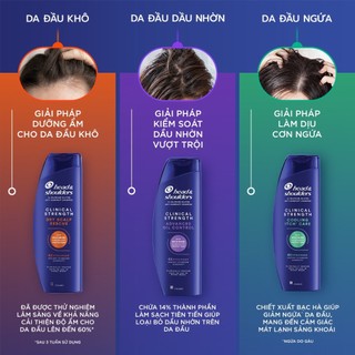 Dầu Gội HEAD & SHOULDERS Clinical Strength 4X Sức Mạnh Dành Cho Da Đầu Có Gàu Dai 400ml - Bebeau