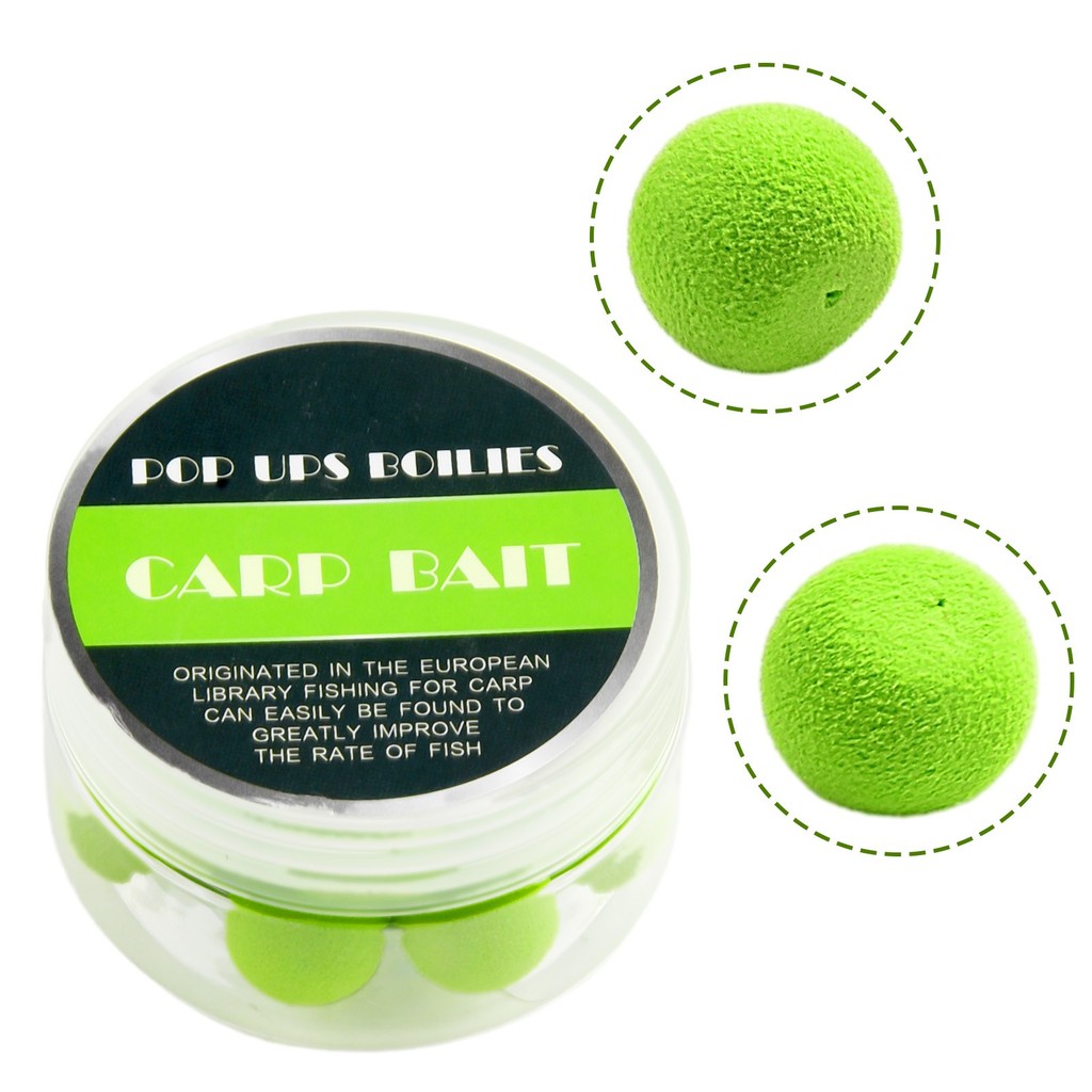 [TOP] Cá Chép Câu Cá Pop Ups Boilies Hạt Nổi EVA Hương Vị Bóng Mainline Mồi Dụ