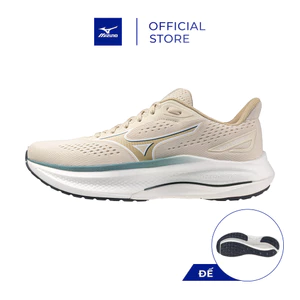 Giày Chạy Bộ Nam Mizuno Wave Inspire 22 - Màu Be trắng - J1GC264408