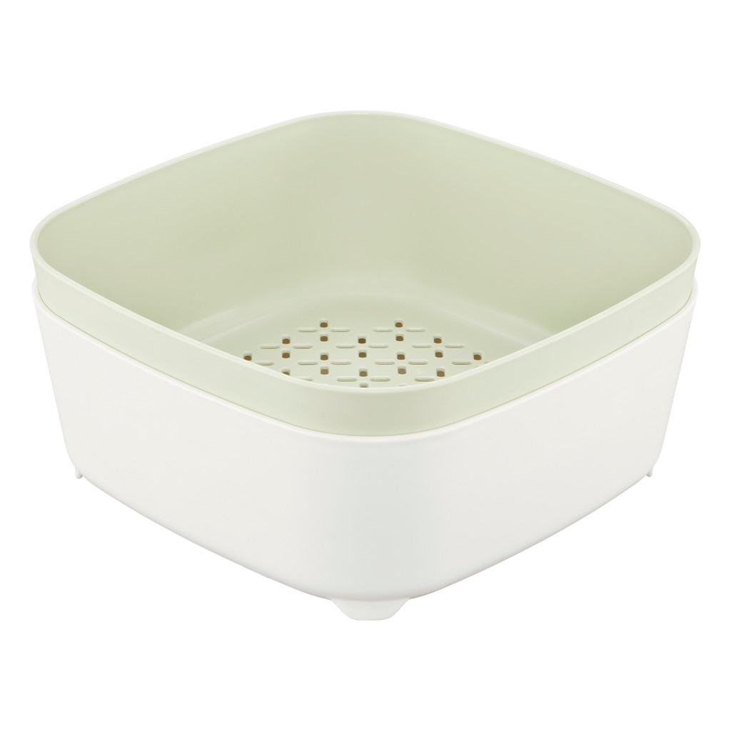 [Quà tặng không bán] Bộ thau rổ 2 tầng 28cm